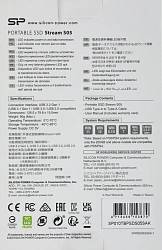 Накопитель SSD Silicon Power USB3.0 1TB SP010TBPSDS05SAK S05 Stream 1.8" черный