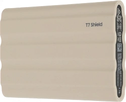 Накопитель SSD Samsung Original USB-C 2Tb MU-PE2T0K/WW Shield T7 1.8" бежевый