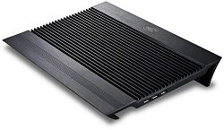 Подставка для ноутбука Deepcool N8 (DP-N24N-N8BK) 17" 380x278x55мм 25дБ 3xUSB 2x 140ммFAN 1244г алюминий черный