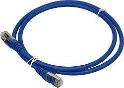 Патч-корд Lanmaster LAN-PC45/S6A-1.0-BL FTP RJ-45 вил.-вилка RJ-45 кат.6A 1м синий LSZH (уп.:1шт)