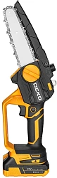 Цепная пила Deko DKCHS 20-6 PRO аккум. 20Вт дл.шины:6" (15cm) 2аккум. 2.2Ач ЗУ (083-2011)