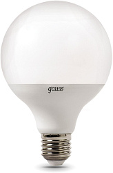 Лампа светодиодная Gauss G95 16Вт цок.:E27 шар 220B св.свеч.бел.теп. (упак.:1шт) (105102116)