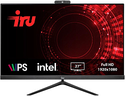 Моноблок IRU Office 27IH5P 27" Full HD i5 11400 (2.6) 8Gb SSD256Gb UHDG 730 FreeDOS GbitEth WiFi BT 120W Cam черный 1920x1080 (RUS)