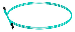Патч-корд Panduit FZ2ELLNLNSNM001 2x50/125 OM4 LC дуплекс-LC дуплекс 1м LSZH аквамарин