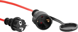 Сетевой удлинитель Buro BU-PS1.20/R 20м (1 розетка) красный (коробка)