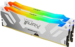 Память DDR5 2x16GB 6400MHz Kingston KF564C32RWAK2-32 Fury Renegade RGB RTL Gaming PC5-51200 CL32 DIMM 288-pin 1.4В kit single rank с радиатором Ret