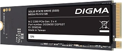Накопитель SSD Digma PCIe 3.0 x4 512GB DGSM3512GP53T Mega P5 M.2 2280