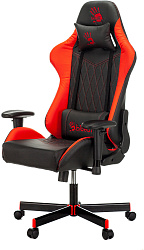 Кресло игровое A4Tech Bloody GC-870 черный/красный ромбик экокожа с подголов. крестов. металл