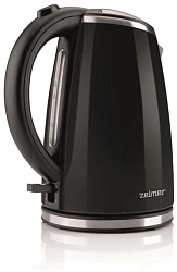 Чайник электрический Zelmer ZCK1274B 1.7л. 2200Вт черный корпус: металл (71505040P)