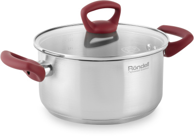 Кастрюля Rondell Heidi RDS-1114 4.8л. d=24см (с крышкой) стальной