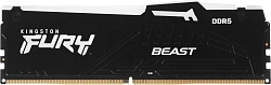 Память DDR5 16GB 6400MHz Kingston KF564C32BBA-16 Fury Beast RGB RTL Gaming PC5-51200 CL32 DIMM 288-pin 1.4В single rank с радиатором Ret