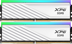 Память DDR5 2x16GB 6400MHz A-Data AX5U6400C3216G-DTLABRWH XPG Lancer Blade RGB RTL Gaming PC5-51200 CL32 DIMM ECC 288-pin 1.4В kit dual rank с радиатором Ret