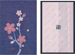 Блокнот Moleskine LIMITED EDITION SAKURA LESU08QP062BOX 130х210мм обложка текстиль 176стр. нелинованный подар.кор. синий 2025