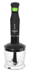 Блендер погружной Starwind SBS2212w 800Вт черный/зеленый