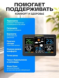 Термогигрометр Ermenrich Report WR60 портативный черный (86037)