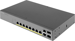 Коммутатор Zyxel GS1350-12HP-EU0101F (L2) 10x1Гбит/с 2SFP 8PoE+ 130W управляемый
