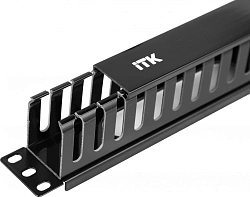 Кабельный органайзер горизонтальный ITK CO05-1PC 1U шир.:19" глуб.:60мм