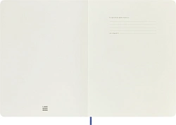 Блокнот Moleskine CLASSIC SOFT QP623B42 XLarge 190х250мм 192стр. нелинованный мягкая обложка голубая гортензия