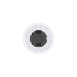 Переходник Apple MMX62ZM/A Jack 3.5 (f)-Lightning (m) белый