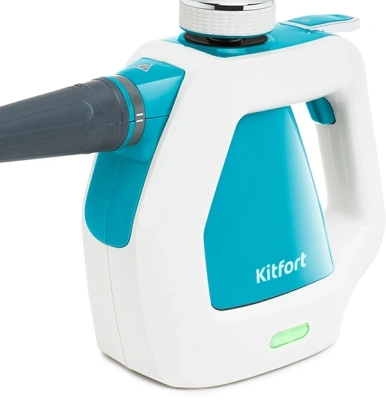 Пароочиститель ручной Kitfort КТ-918-3 1000Вт бирюзовый/белый