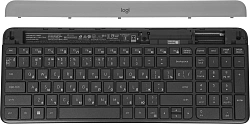 Клавиатура + мышь Logitech MK470 клав:графитовый/светло-серый мышь:графитовый USB беспроводная slim (920-009180)