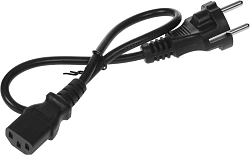 Шнур питания Lanmaster LAN-PP13/SH-0.5-BK C13-Schuko проводник.:3x0.75мм2 0.5м 220В 10А черный