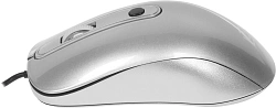 Мышь Оклик 155M серебристый оптическая 1600dpi USB 4but (337117)