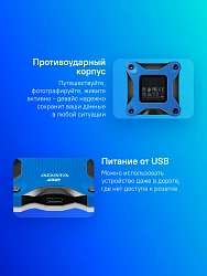 Накопитель SSD A-Data USB3.2 Gen2 1TB SD620-1TCBL SD620 2.5" синий