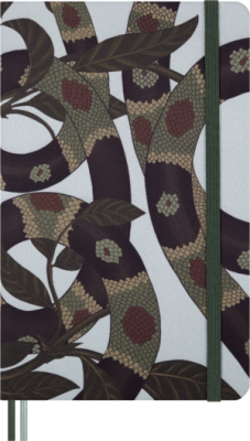 Блокнот Moleskine LIMITED EDITION YEAR OF THE SNAKE LECNYSNKLVSQP060 130х210мм обложка текстиль 176стр. линейка Leaves
