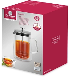 Френч-пресс Rondell Eletto RDS-1824 1л прозрачный