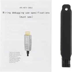 Кабель аудио-видео Cactus CS-HDMI-AOC-2.1-10 HDMI (m)/HDMI (m) 10м. позолоч.конт. черный