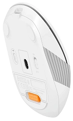 Мышь A4Tech Fstyler FB10C белый/серый оптическая 2000dpi беспров. BT/Radio USB 4but (FB10C GRAYISH WHITE)
