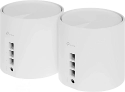 Бесшовный Mesh роутер TP-Link DECO X50(2-PACK) AX3000 10/100/1000BASE-TX белый (упак.:2шт)