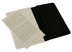 Блокнот Moleskine CAHIER JOURNAL QP313 Pocket 90x140мм обложка картон 64стр. нелинованный черный (3шт)