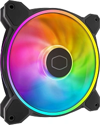 Вентилятор для корпуса Cooler Master MasterFan MF140 Halo2 ARGB 140х140x25 черный 4-pin 27дБ (MFL-B4DN-16NP2-R2) Ret