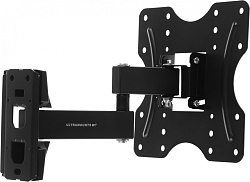 Кронштейн для телевизора Ultramounts UM899 черный 23"-43" макс.20кг настенный поворотно-выдвижной и наклонный