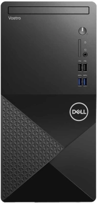 ПК Dell Vostro 3910 MT i3 12100 (3.3) 8Gb 1Tb 7.2k SSD256Gb UHDG 730/DVDRW CR Windows 11 Pro GbitEth WiFi BT 290W мышь клавиатура черный (3910-3410)