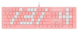Клавиатура A4Tech Bloody B800 Dual Color механическая розовый/белый USB for gamer LED
