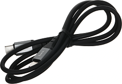 Кабель Hoco Spear X86 TYPE-C TO TYPE-C USB Type-C (m)-USB Type-C (m) 1м черный коробка