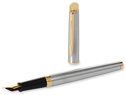Ручка перьев. Waterman Hemisphere (S0920310) Steel GT F сталь нержавеющая/позолота подар.кор.
