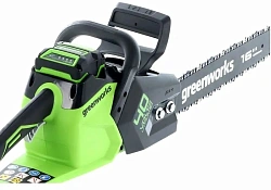 Цепная пила Greenworks GD40CS18 аккум. 1800Вт 2.4л.с. дл.шины:16" (40cm) 1аккум. 8Ач ЗУ (2005807UH)
