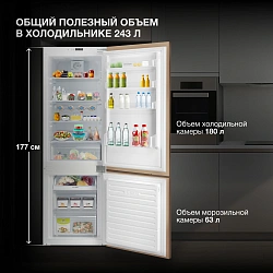 Холодильник Hyundai HBR 1782 2-хкамерн. белый