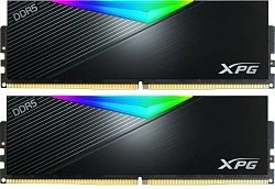 Память DDR5 2x32GB 6400MHz A-Data AX5U6400C3232G-DCLARBK XPG Lancer RGB RTL Gaming PC5-51200 CL32 DIMM 288-pin 1.35В kit dual rank с радиатором Ret