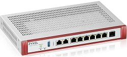 Межсетевой экран Zyxel USG Flex 200H (USGFLEX200H-EUCI02F) 10/100/1000/2500BASE-T компл.:набор подписок на 1 год AS/AV/CF/IDP красный