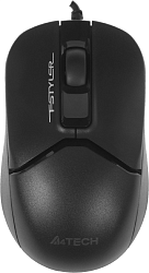 Мышь A4Tech Fstyler FM12 черный оптическая 1200dpi USB 3but (FM12 BLACK)