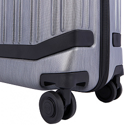 Чемодан Piquadro PQ LIGHT PREMIUM (BV4425PQLP/GRN) 40x55x20см 37л. 2.8кг. поликарбонат/алюм./натур.кожа серый