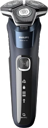 Бритва роторная Philips S5885/10 реж.эл.:3 питан.:аккум. темно-синий