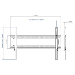 Кронштейн для телевизора Kromax STAR PRO-111 черный 55"-100" макс.103кг настенный фиксированный