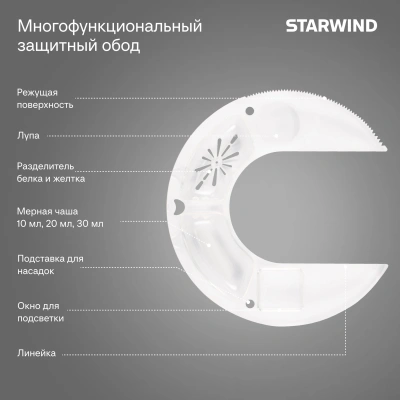 Миксер планетарный Starwind SPM2252 1500Вт синий