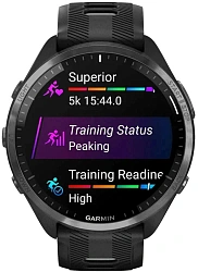 Смарт-часы Garmin Forerunner 965 1.3" AMOLED корп.черный рем.черный/серый (010-02809-10)